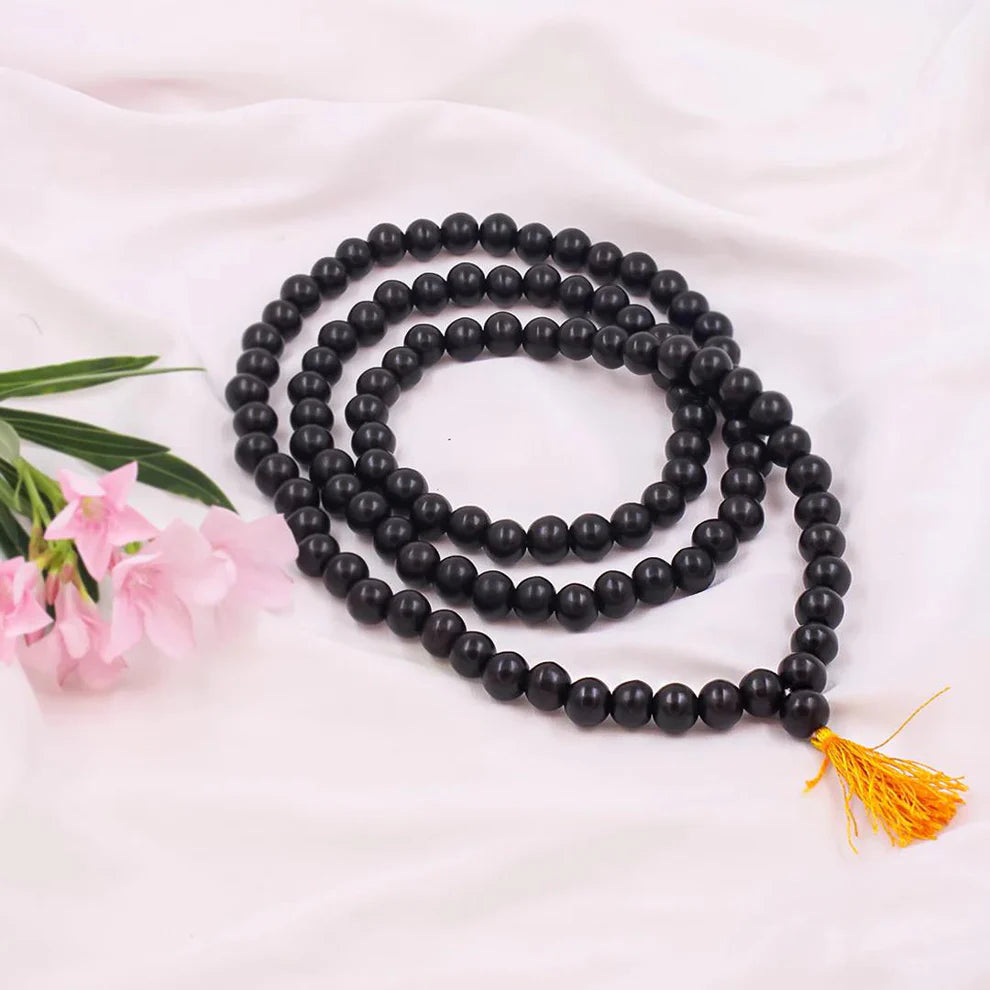 Original Karungali Malai – 108 Ebony Blackwood Beads (Lab Tested and Government Certified)